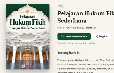 Pelajaran Hukum Fikih Ahlul Bait dengan Bahasa Sederhana